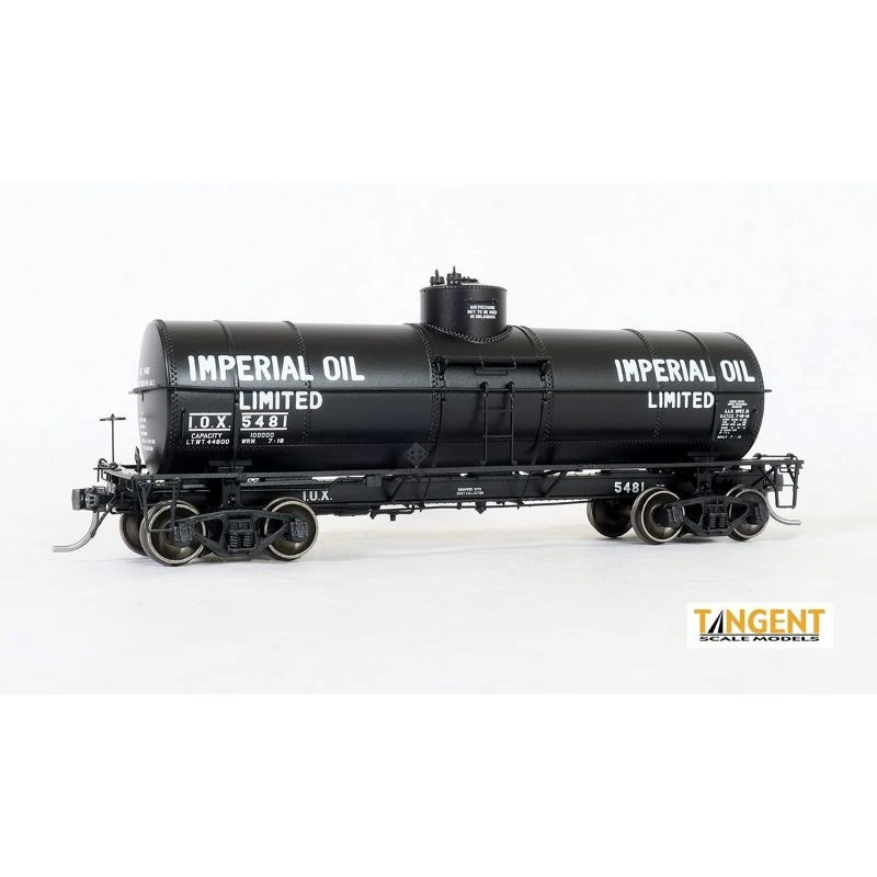 Tangent Scale Models 19070-04 - GATC 1917-design 10000 Gallon Tank Car Imperial Oil Limited (IOX) 5484 - HO Scale 3 Tangent Scale Models 19070-04 - GATC 1917-design 10000 Gallon Tank Car Imperial Oil Limited (IOX) 5484 - HO Scale