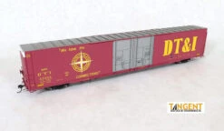 Tangent Scale Models 25046-05 - Greenville 86′ Double Plug Door Box Car Detroit, Toledo And Ironton (DTI) 26835 - HO Scale