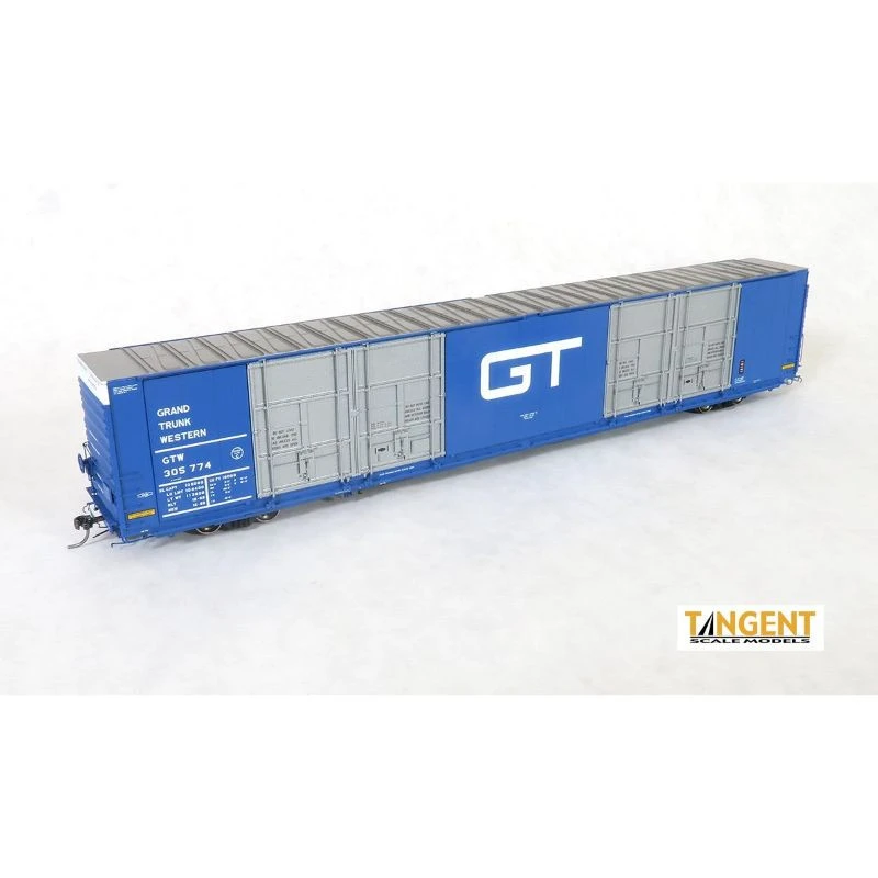 Tangent Scale Models 25518-03 - Greenville 86' Quad Plug Door Boxcar Grand Trunk Western (GTW) 305742 - HO Scale 3 Tangent Scale Models 25518-03 - Greenville 86' Quad Plug Door Boxcar Grand Trunk Western (GTW) 305742 - HO Scale