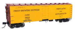 Walthers Mainline 910-41411 - 40' Steel Reefer With Dreadnaught Ends Fruit Growers Express (FGEX) 38450 - HO Scale