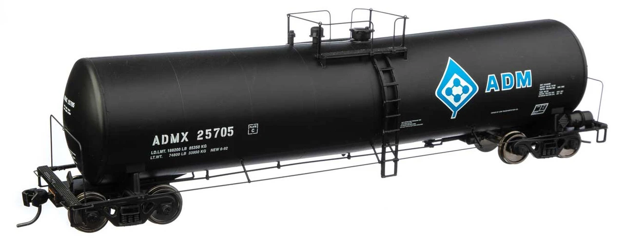 Walthers Proto 920-100248 - 23,000 Gallon Funnel-Flow Tank Car Archer-Daniels-Midland (ADMX) 25705 - HO Scale 3 Walthers Proto 920-100248 - 23,000 Gallon Funnel-Flow Tank Car Archer-Daniels-Midland (ADMX) 25705 - HO Scale