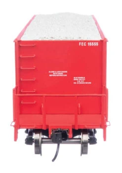 Walthers Proto 920-106037 - 40' Ortner 100 Ton Open Rock Aggregate Hopper Florida East Coast (FEC) 15555 - HO Scale -ScaleSigns Sales Store wal920 106037b 86318.1726264163
