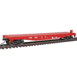 Walthers Trainline 931-1605 - 50' Flat Car Atchison, Topeka And Santa Fe (ATSF) 88985 - HO Scale