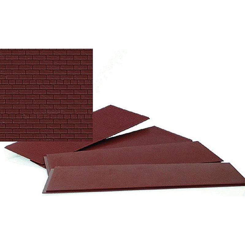Walthers Cornerstone 933-3523 - Brick Sheets; Dark Red Brick 3 Walthers Cornerstone 933-3523 - Brick Sheets; Dark Red Brick
