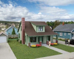 Walthers Cornerstone 933-3797 - Craftsman Bungalow - HO Scale Kit