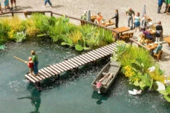 Walthers SceneMaster 949-4156 - Small Shoreline Pier - Laser-Cut Wood Kit - HO Scale