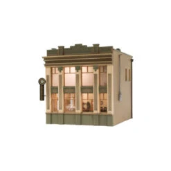 Woodland Scenics BR5033 - Citizens Savings And Loan - Built & Ready Landmark Structure - HO Scale -ScaleSigns Sales Store woo5033b 57743.1645224841