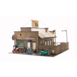 Woodland Scenics BR5045 - Deuce's Cycle Shop - Built & Ready Landmark Structure - HO Scale