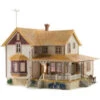 Woodland Scenics BR5046 - Corner Porch House - Built & Ready Landmark Structure - HO Scale -ScaleSigns Sales Store woo5046 25805.1645224844 1