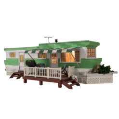 Woodland Scenics BR5060 - Grillin And Chillin Trailer - Built & Ready Landmark Structure - HO Scale
