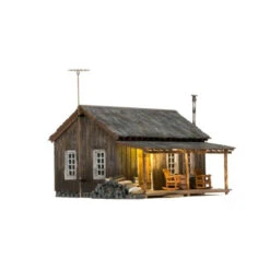 Woodland Scenics BR5065 - Rustic Cabin - Built & Ready Landmark Structure - HO Scale
